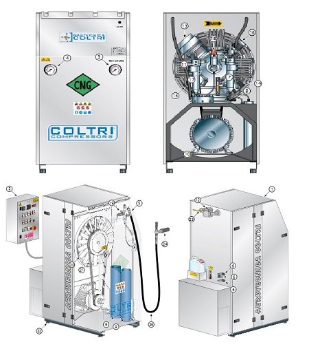 компрессор Coltri MCH24